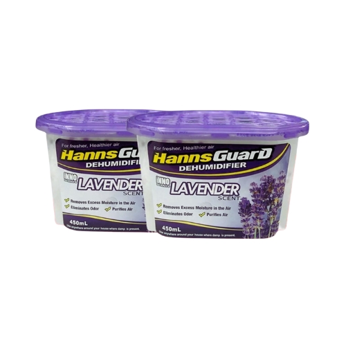 HANNSGUARD DEHUMIDIFIER LAVENDER 500ML BY 2S