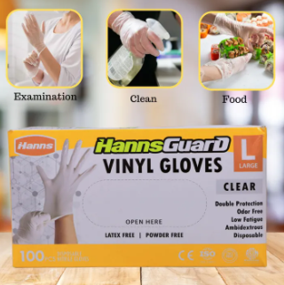 HANNSGUARD VINYL GLOVES