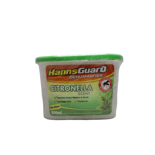 HANNSGUARD DEHUMIDIFIER CITRONELLA 500ML WEB1 HANNSGUARD DEHUMIDIFIER CITRONELLA 500ML