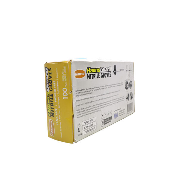 HANNSGUARD NITRILE GLOVES (SMALL , MEDIUM, LARGE)