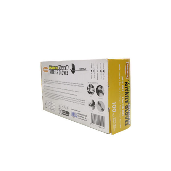 HANNSGUARD NITRILE GLOVES (SMALL , MEDIUM, LARGE)