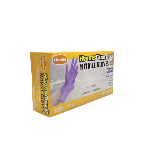 HANNSGUARD NITRILE GLOVES (SMALL , MEDIUM, LARGE)