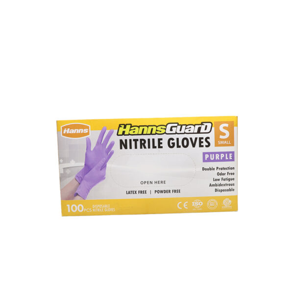 HANNSGUARD NITRILE GLOVES (SMALL , MEDIUM, LARGE)