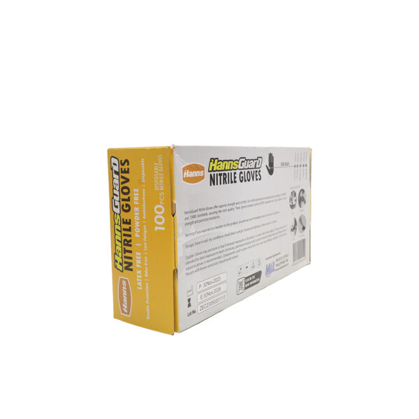 HANNSGUARD NITRILE GLOVES (SMALL , MEDIUM, LARGE)