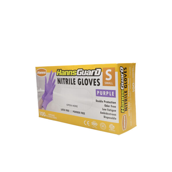 HANNSGUARD NITRILE GLOVES (SMALL , MEDIUM, LARGE)
